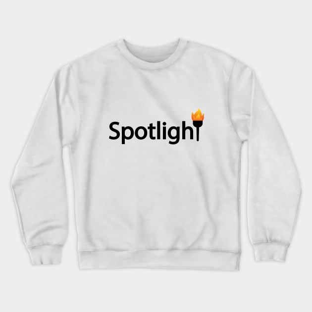 Spotlight artistic typography design Crewneck Sweatshirt by CRE4T1V1TY